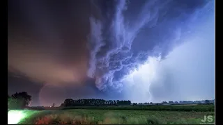 Kräftige Unwetter in Bayern und Ostdeutschland - Dynamische Gewitter im Zeitraffer