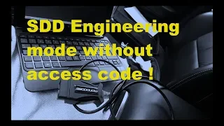 SDD engineering mode without access code