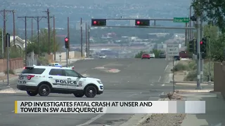 APD investigating fatal accident at Unser and Tower