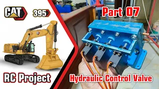 Part 07_RC Excavator CAT 395 1/10 Scale Project - Hydraulic Control Valve