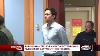 Parole granted for man convicted in 2001 murders of Dartmouth professors