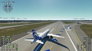 FS2020, KATL Landing 27L, A320N