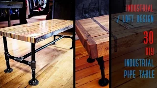 30 DIY Industrial Pipe Table