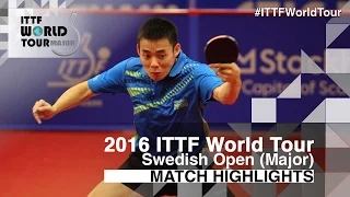 2016 Swedish Open Highlights: Chen Chien-An vs Harmeet Desai (R32)