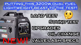 DUAL FUEL REVIEW - 3200W 50LB PROPANE | GAS INVERTER GENERATOR | TEST | UPGRADES + MORE. BEST VALUE?