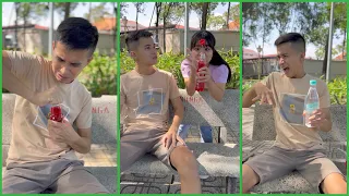 Weak Boy & Strong Girl 🧑🏻😵‍💫👧🏻💪🏻 Linh Nhi #shorts by LNS vs Su Hao TikTok