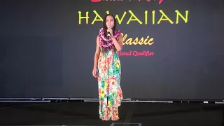 Asia Monet performs the National Anthem Honoring the Veterans at the Shawn Ray Hawaiian Classic !