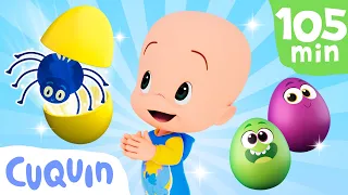 Surprise Eggs learn the insects and the shapes with Cuquin! | videos & cartoons for babies