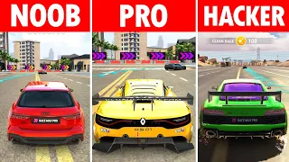 NOOB vs PRO vs HACKER in Race Max Pro