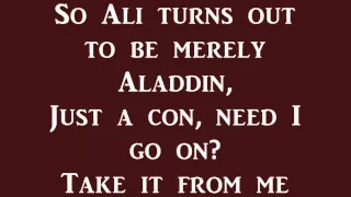 Prince Ali (Reprise)- Aladdin (lyrics)