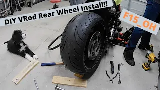 DIY Vrod Rear wheel install on a 2014 Night Rod Special