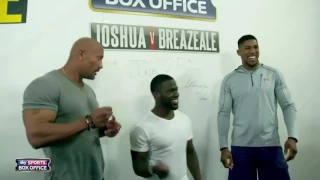 Anthony Joshua ,The Rock and Kevin Hart