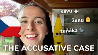 How to use the accusative case (singular): Czech lesson #22 using my TLE method