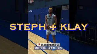 📲 Stephen Curry & Klay Thompson at Warriors training camp at Chase Center by #NBAAllAccess