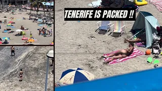 Tenerife beach is packed in May 2022