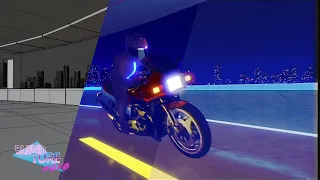 Retrowave Motorcycle - Blender EEVEE