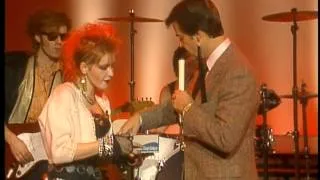 Dick Clark interviews Cyndi Lauper on American Bandstand