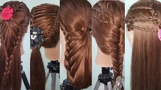 5 Peinados Faciles  Rapidos Y Bonitos Con Trenzas |  ♥ DIANA ROJAS