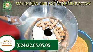 Máy nghiền tinh bột nghệ| Làm tinh bột nghệ tại nhà với máy xay nghệ tươi gia đình 3A750W.