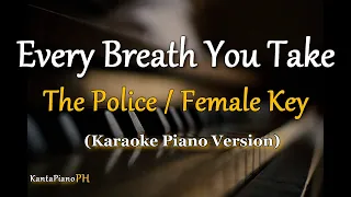 Every Breath You Take (The Police) - FEMALE KEY (Karaoke Piano)
