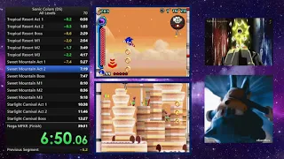 Sonic Colors (DS) - All Levels Speedrun (39:18.69 RTA) [WR on 14/09/2021]