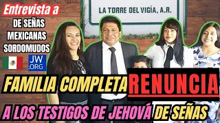 Entrevista a Familia Completa que fueron Especiales Testigos de Jehova en Lenguaje de Señas México