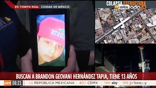 Buscan al menor Brandon Giovanny Hernández Tapia, desaparecido en el Metro tras el desplome