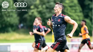 First Team Training by Lewandowski, Goretzka & Co.