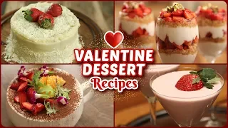 5 BEST Valentine's Day Special Recipes - Easy Eggless Dessert Recipes - Valentine's Day Treats