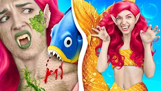 From Nerd Mermaid To Beauty Vampire / Extreme Makeover with Gadgets from TikTok