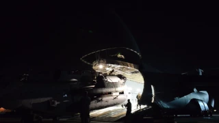 C-5 Loading a CH-53 Helicopter