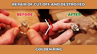 Repair of cut off an destroyed golden ring