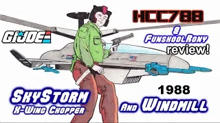 HCC788 - 1988 WINDMILL and SKYSTORM X-Wing Chopper - Vintage G.I. Joe toy review!