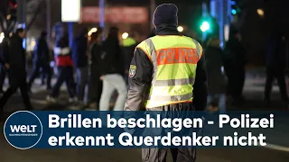 SCHARFE KRITIK AN POLIZEI: Querdenker-Proteste in Dresden unbehelligt - Journalisten kontrolliert