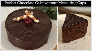 No Measuring Cups ❌ सिर्फ़ 1 min में Chocolate Cake 😍 In Kadai | No Eggs, No Oven Chocolate Cake