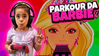 PARKOUR DA BARBIE COM A LUIZA NO ROBLOX (OBBY BARBIE)