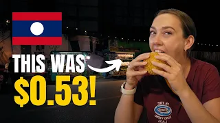 $5 STREET FOOD CHALLENGE! 🇱🇦 Laos Travel Vlog