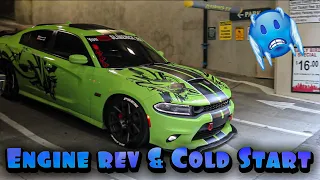 Dodge Charger 392 Scat Pack Engine Rev & Cold Start * Loud Exhaust *