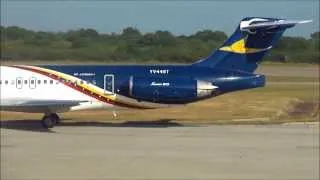 Aeropostal MD-82 arriving, Aeropostal MD-82 takeoff at La Chinita International Airport