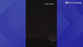 RAW: Six strange lights spotted over Tucson Tuesday night