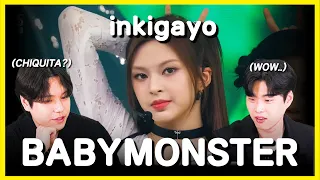 BABYMONSTER - ‘SHEESH’ inkigayo [KOREAN  REACTION] !! 😱❤️