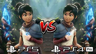 Kena: Bridge of Spirits PS5 vs PS4 Pro -  Frame Rate And Load Time Comparison