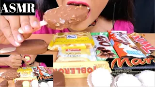 ASMR:Chocolate and icecream eating *crunchy chewy* eatings sounds (no talking)