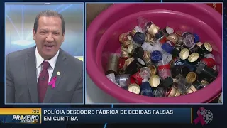 Polícia descobre fábrica de bebidas falsas em Curitiba - Primeiro Impacto PR (29/10/19)