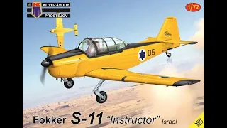 Fokker S-11 INSTRUCTOR 1:72 KP Scale Model Kit VIDEO REVIEW