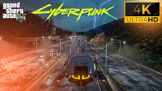 GTA 5 with Cyberpunk 2077 ❯ Vehicle Gameplay With Realistic Graphics Mod ❯ [HD 4K60FPS 2022]