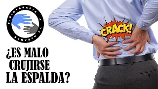 ¿Es malo crujir o tronar la espalda?