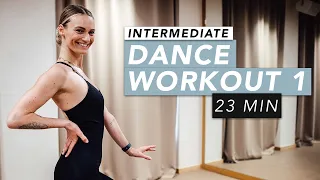 HOME WORKOUT // 23 MINUTES DANCE WORKOUT 1 - INTERMEDIATE // KRISTIN