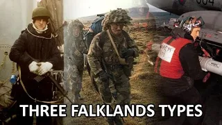 Three Falklands Types - Sea, Land & Air