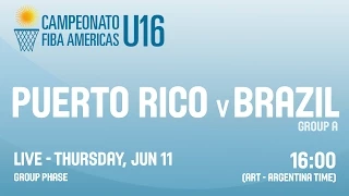 Puerto Rico v Brazil - Group A - 2015 FIBA Americas U16 Championship
